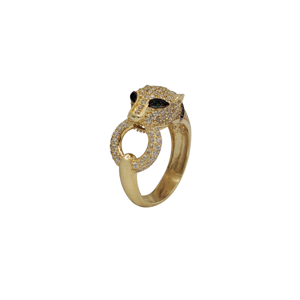 Sonia Bitton Galerie de Bijoux® 14K White Gold 4.08ctw Diamond & Tsavorite Panther  Ring - ShopHQ.com