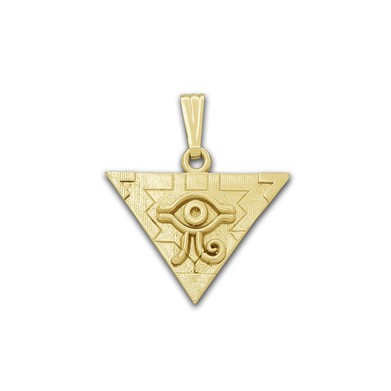 [Millennium Puzzle] Pyramid Eyes of Horus Pendant (14K)