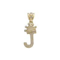 [1.5 inch] Crown Letter Pendant (14K)