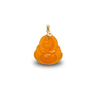 Shaffof apelsin nefrit kuluvchi Budda kulon (14K)