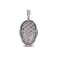 Iced-Out Spider-Man Head Pendant (Silver)