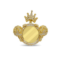 Zirconia Royal Crown w/ Sawirka Wareega Xusaska Libaaxyada (Silver)