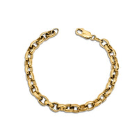 Solid Rolo Bracelet (14K).