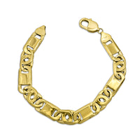 സോളിഡ് ടൈഗർ-ഐ ബ്രേസ്ലെറ്റ് (14K) Popular Jewelry - ന്യൂയോര്ക്ക്
