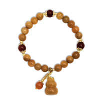 Gourd Charm Agate Beads Bracelet