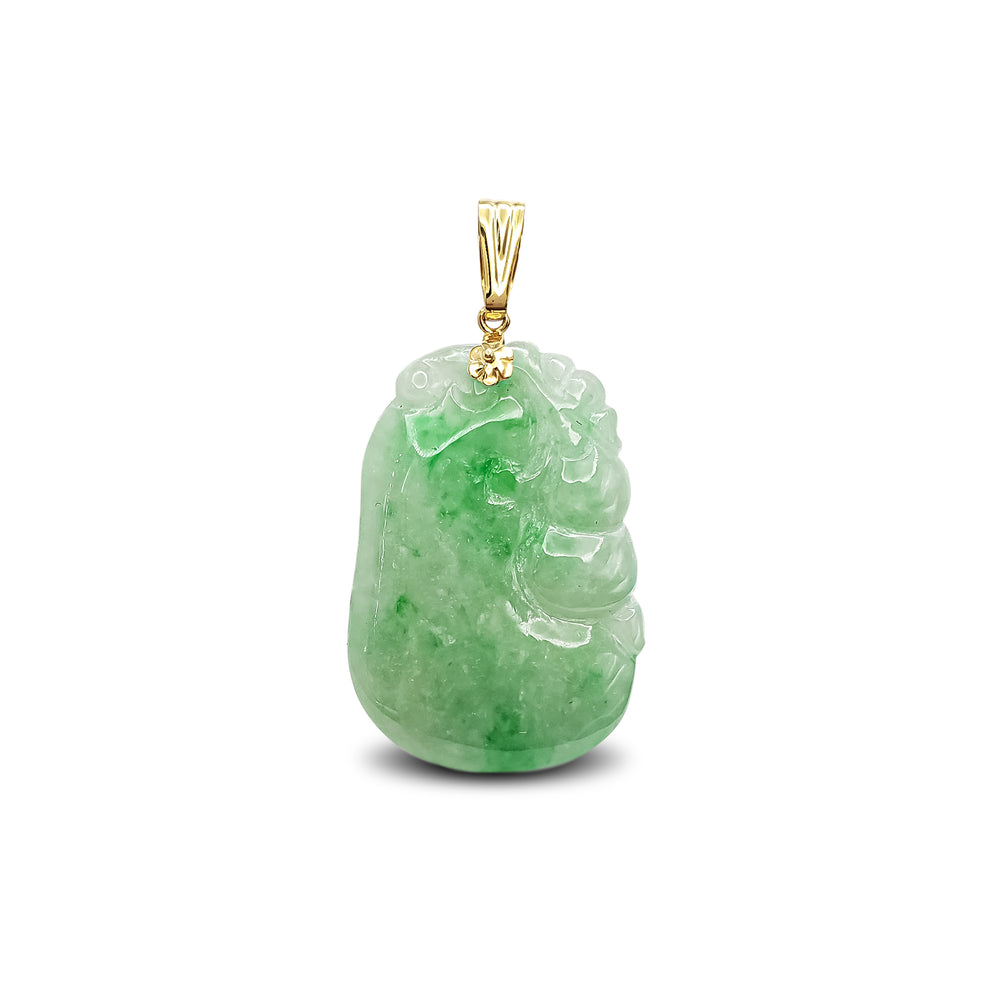 Jade Ruyi Scepter Pendant (14K)