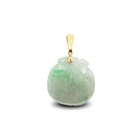 [柿]  Jade Persimmon Fruit Pendant (14K)