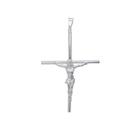 Solid Crucifix Cross Pendant (Silver)