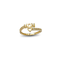 Zirconia Bypass Mom Ring (14K)