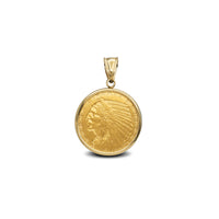 Colgante de moeda de ouro de cinco dólares Liberty (24K/14K)