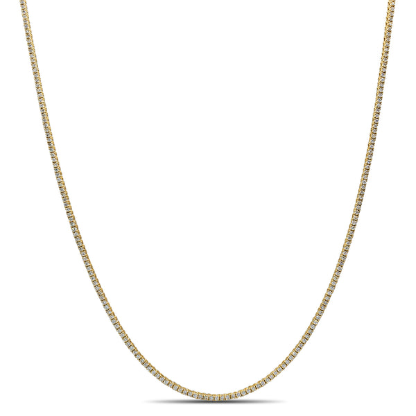 [2.0 mm] Diamond Tennis Necklace (14K)