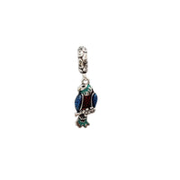 Jungle Paradise Parrot Charm Pendant (Silver)