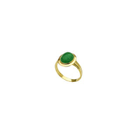 Gulguld Cabochon Jade Ring (14K)