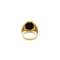 Grécky kľúč Scorpion Black Onyx Ring (14K) Popular Jewelry New York