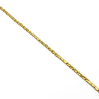 Tri-Shape Bar Scattered Cable Linkブレスレット（22K）リンク- Popular Jewelry - ニューヨーク