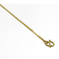 Tri-Shape Bar Scattered Cable Link Armband (22K) læsingar - Popular Jewelry - Nýja Jórvík