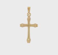 Lightweight Textured Latin Cross (14K) 360 - Popular Jewelry - New York