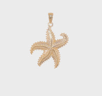 Swirly Starfish Pendant (14K) 360 - Popular Jewelry - New York