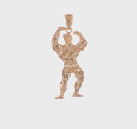 Posing Bodybuilder Pendant (14K)