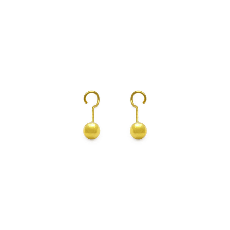 Ball Twistable Earring large  (24K) open - Popular Jewelry - New York