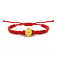 Royal Horoz Çin Bürc Qırmızı Simli Bilezik (24K) əsas - Popular Jewelry - Nyu-York