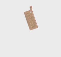 "SEA ISLE" Tag Plate Pendant (14K)