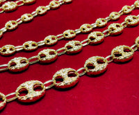 Puffy Mariner Link (Nugget Textured) Chain Lei (10K)