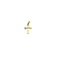 Two-Tone Small Cross Pendant (14K)