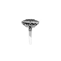 Anel de coquetel quadrado de diamante (14K) Popular Jewelry New York