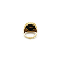 Greek-key Saint Jude Black Onyx Ring (14K) Popular Jewelry New York