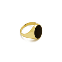 Oval Black Onyx Ring (14K) Popular Jewelry New York