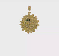 Smiley Sun Pendant (14K) 360 - Popular Jewelry - New York