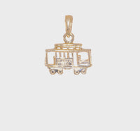 Trolley Car 3D Pendant (14K) 360 - Popular Jewelry - New York