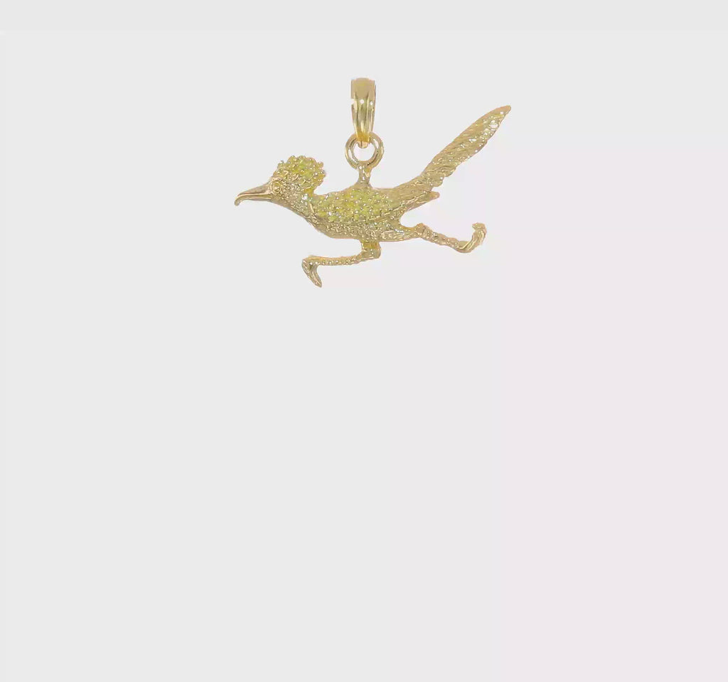 3D Road Runner Pendant (14K) 360 - Popular Jewelry - New York