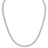 3-Prong Round Tennis Chain (Silver) Popular Jewelry New York
