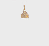 Jefferson Memorial Building 3D Pendant (14K) 360 - Popular Jewelry - New York
