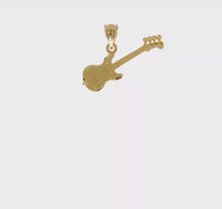 Texture 3-D Guitar Pendant (14K)