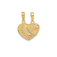 Break Apart "Mom & Me" Heart Pendant (14K)