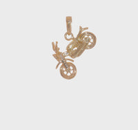 Motorcycle 3D Motion Pendant (14K) 360 - Popular Jewelry - New York