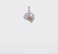 Beer Mug Pendant (Silver) 360 - Popular Jewelry - New York