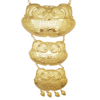 [7.5 inch ] Lucky Pigs Wedding Bridal Necklace (24K)