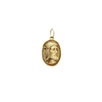 3D Jesus Head Oval Medallion Pendant (14K) Popular Jewelry New York