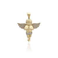 3D աղոթող մանկական հրեշտակի կախազարդ (14K) Popular Jewelry Նյու Յորք