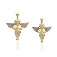 Pandantiv înger pentru rugăciuni 3D (14K) Popular Jewelry New York