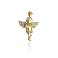3Д молитвено бебе приврзок за ангели (14К) Popular Jewelry Њујорк