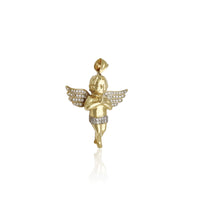 3D lūdzoša mazuļa eņģeļa kulons (14K) Popular Jewelry NY