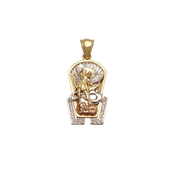 3D Saint Michael Pendant (14K) Popular Jewelry New York