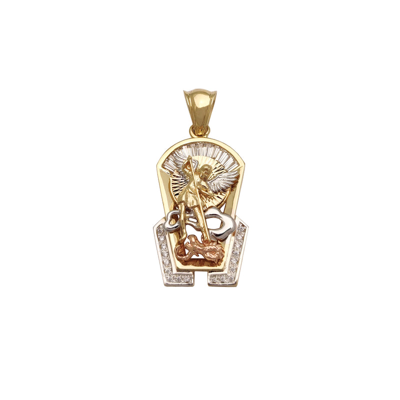3D Saint Michael Pendant (14K) Popular Jewelry New York