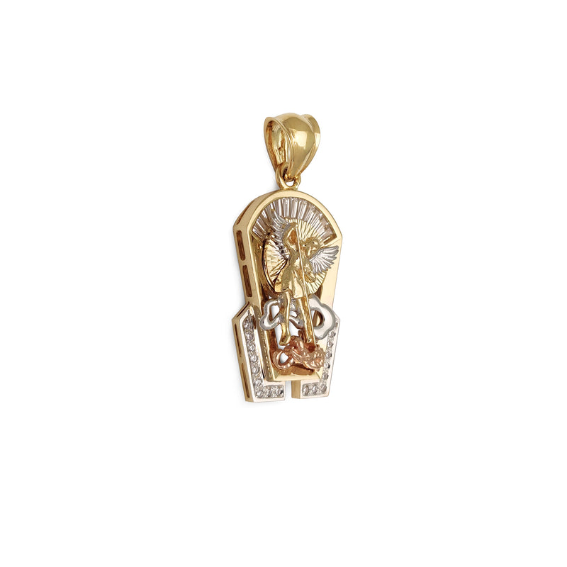 3D Saint Michael Pendant (14K) Popular Jewelry New York