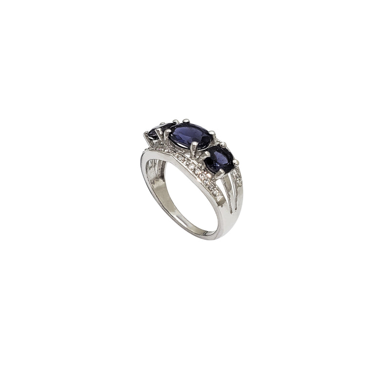 3 Stone CZ Ring (Silver)